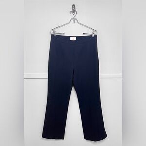 Cinq à Sept Tinselly Black Pull-On Ponte Knit Wide Leg Pants